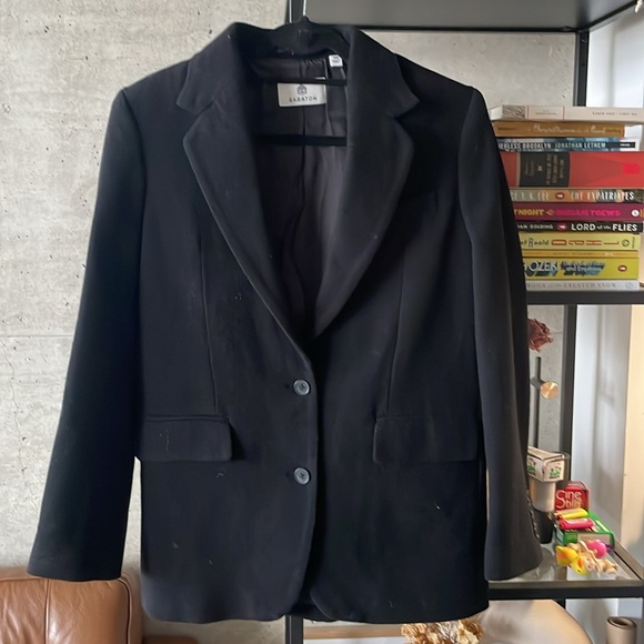 Aritzia Babaton New Agency Blazer Relaxed wool blazer -2XS - Picture 2 of 6